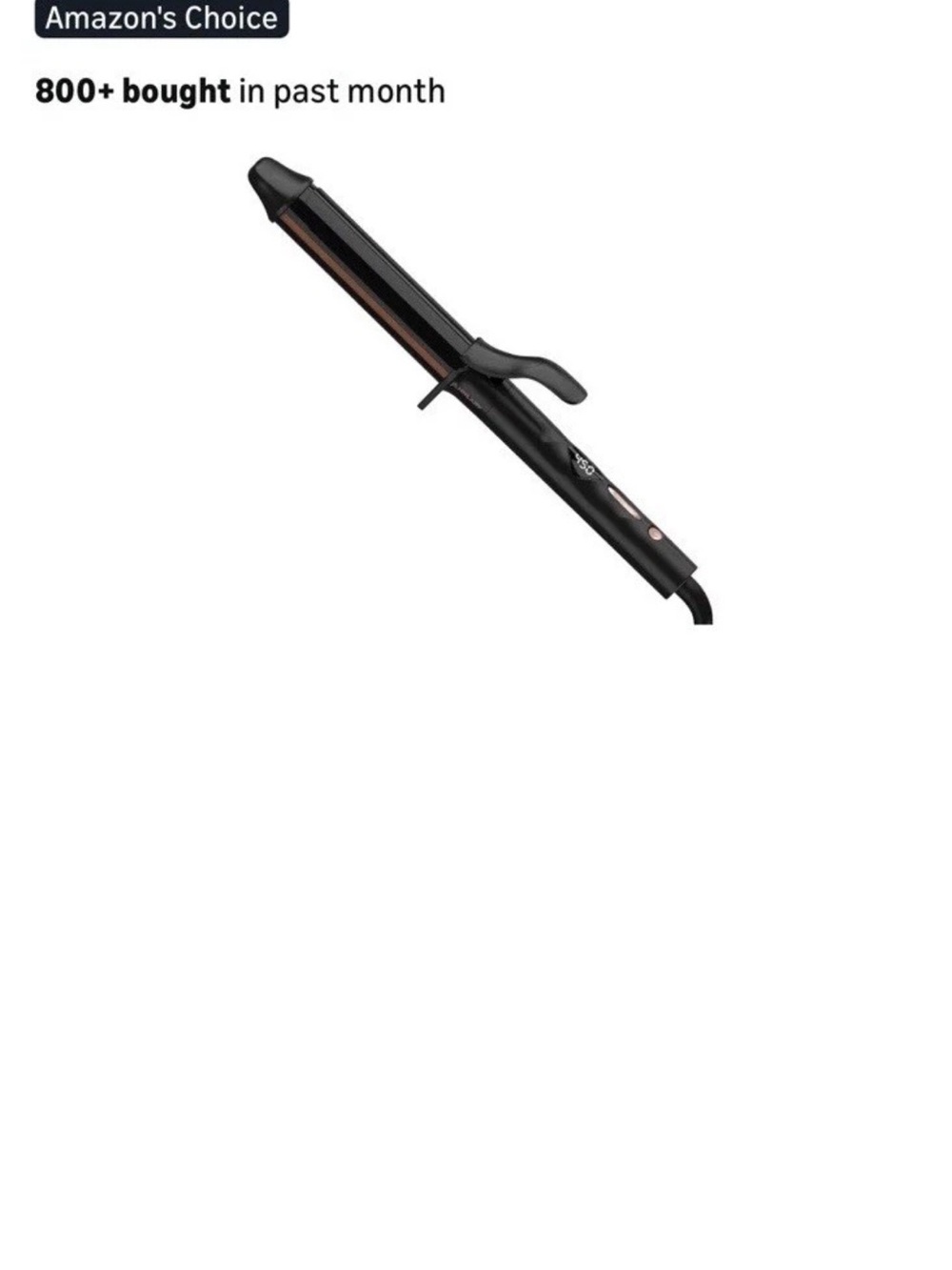 ANNLARY 1.25 Inch Titanium Ceramic Curling Iron, 8 Heat Settings, LED, Dual Vol…